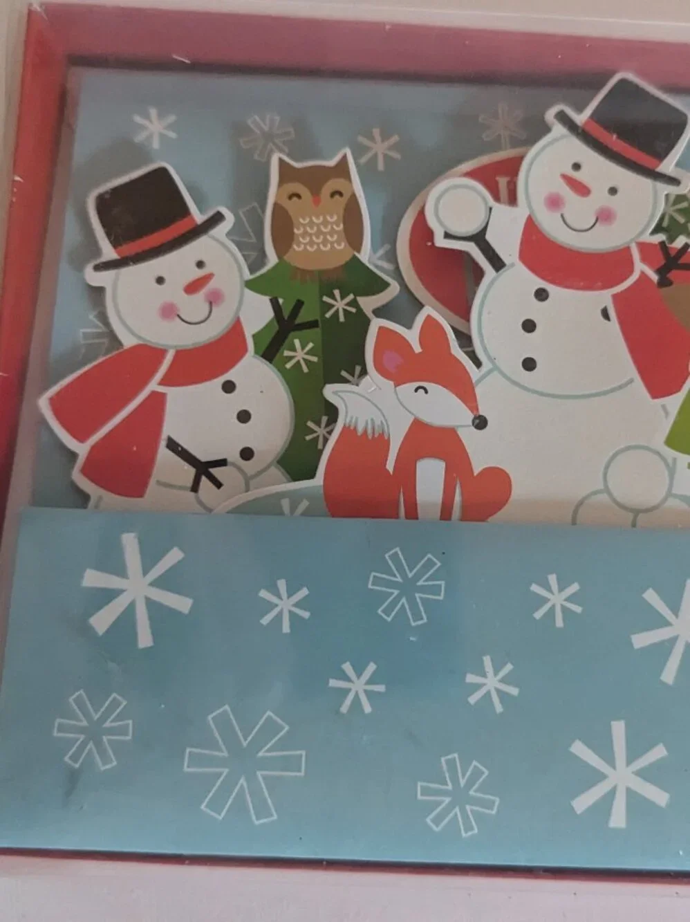 NWT 8 Pop-Up Snowman Winter Christmas Holiday Cards Paper Magic Group Open Box